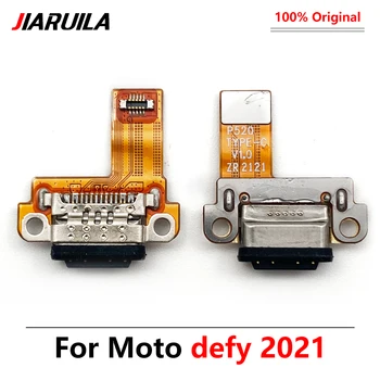 10 Бр. Оригиналът е За Motorola Moto Defy 2021 USB Зарядно Устройство, Порт за Зареждане на Док Конектор Гъвкав Кабел, Резервни Части