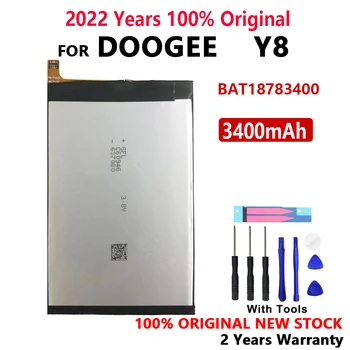 100% Оригинални 3400 mah BAT18783400 Резервни Части батерия За Телефон Doogee Y8 Висококачествени Батерии + Инструменти