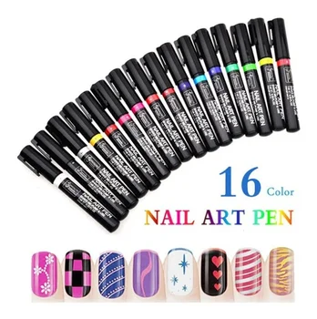 16 комплект дръжки за нокти 3d лак за нокти писалка за нокти Diy