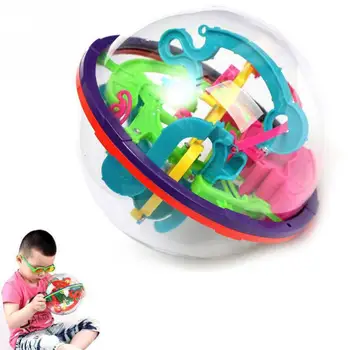 3D Лабиринт Топката 2016 най-Новият Дизайн на Интелигентност Топката Детски Образователни Играчки Детски Играчки, Пъзели случаен цвят