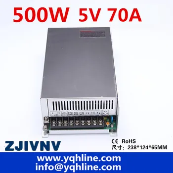 500 W 5 В 70A програмируем импулсен източник на захранване ac-dc с един изход ДЗПО подходящ за led камери за видеонаблюдение и промишлени (s-500-5)