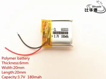 5шт 3,7 180 ма 602020 Литиево-Полимерна Li-Po литиево-йонна Батерия, Акумулаторни батерии За Mp3 MP4, MP5 GPS Оборудване за PSP мобилен bluetooth
