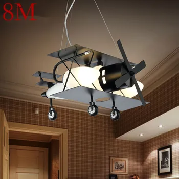 8 М, Детски Окачен Лампа във формата на Самолет, Модерен Led Креативен Модерен Cartoony Лампа За Декор на Детска Спални Детската Градина