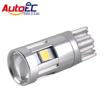 AutoEC 2x Super bright T10-3030-5SMD 12-24 В авто клиновидная лампа автомобилен регистрационен номер лампа за четене DC12-24V #