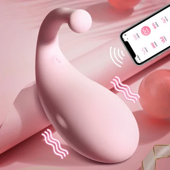 Bluetooth ПРИЛОЖЕНИЕТО Вибратор Женски G Spot Клитора Безжично Дистанционно Дистанционно Управление Вибрираща Яйце Гащи Секс Играчка Вибратор за Жени