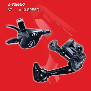 L-TWOO A7 1X10 Способи за планински велосипеди Заден превключвател за смяна на предавките Groupset Лека Здрава Точната система 10S на Максимум 50T