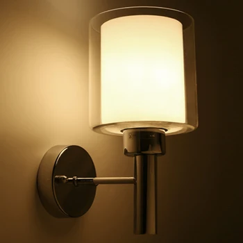 Led осветление Стена Дневна Спалня плафониери LED Вътрешен Стенен монтаж Лампа Модерно Осветление 5 W E27 AC110-240V с ключ сцепление