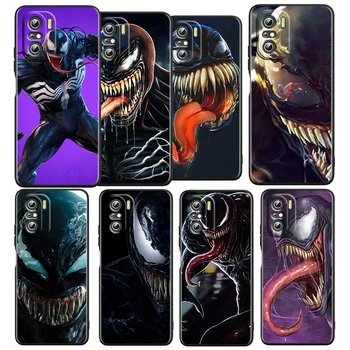 Marvel Venom Moive Горещи, За Xiaomi Redmi K50, K40 Игри K30 K20 Pro 5G 10X9T 9А 9В TPU Мек Черен Калъф За Телефон Калъф Капа