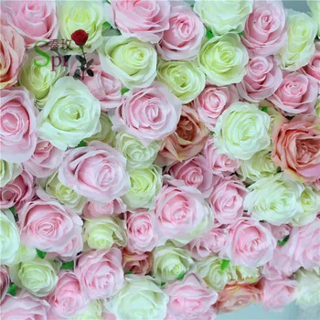 SPR смесен цвят Безплатна доставка на 10 бр./много високо качество на 3D цвете на стената сватбен фон изкуствена роза, хортензия цветя