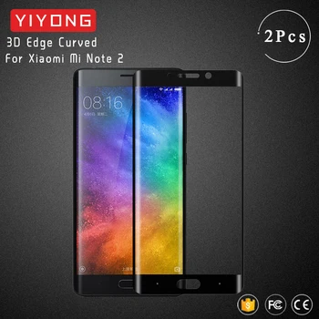 YIYONG 3D Edge Изогнутое стъкло За Xiaomi Mi Note 2 от Закалено стъкло На Xiomi Mi Note2 Защитно фолио За екрана Xiaomi Note 2 Стъкло 5,7 