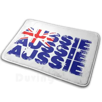 Австралия Австралия Австралия - Флаг Австралия Изтъркан Мек Нескользящий Мат Мат Килими Възглавница Австралия Австралия Австралия Ох Ох