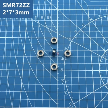 Безплатна доставка на 10 бр. SMR72ZZ (2*7*3 мм) от неръждаема стомана SMR72ZZ SR-720ZZ миниатюрен бразда стоматологичен сачмен лагер SMR72Z SMR72