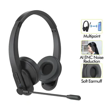 Бизнес Безжични Слушалки с Микрофон HiFi Аудио Bluetooth 5,0 40 мм Драйвер Type-C Бързо Зареждане на Детска Слушалки за Компютър ТЕЛЕВИЗИЯ