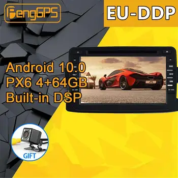 За Dacia/Sandero/Duster/Renault/Captur/Lada/визуален контрол 2/Logan 2 Радио Android PX6 1 Din Мултимедиен плейър GPS Navi Главното устройство