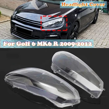 Корпус на фаровете на автомобила Смяна на Обектива фарове Авто Прозрачна Лампа За-VW Golf 6 MK6 R 2009-2012 г.