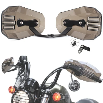 Мотоциклет Регулируема Димна Защита На Ръцете Защита За Ръцете За Harley XL Dyna Softail Протектор Дефлектор За Suzuki GSF GSX YBR