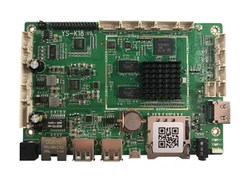 Мрежова рекламна дъска K18 Поддържа LVDS изход за LCD панели FHD, изход за монитор 4K UHD, поддържа инфрачервен r