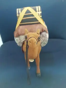 нова симулация верблюжья играчка от полиетилен и кожа, скъпа верблюжья модел, подарък от около 26x23 см 1405