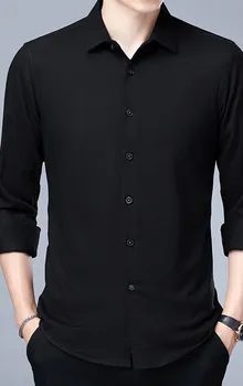 раирана риза мъжка риза мъжка риза с дълъг ръкав 2021 мъжка риза мъжка мода риза тенденция за мъжки модни дрехи