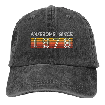 Страхотно от 1978 г., на 40 години, подарък за 40-ия рожден ден, бейзболна шапка, мъжки шапки, дамски летни шапки