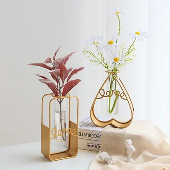 творчески минималистичен гидропонные вази, декорации онлайн знаменитост ins вятър хол изкуствени цветя ваза на масата украса